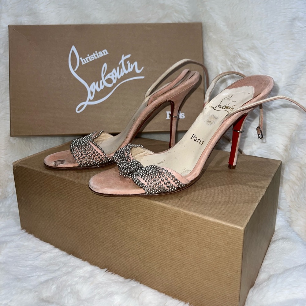 Christian Louboutin - Queen Ankle Strap Heel - EU Women’s Size: 39.5